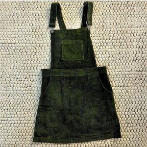 Umgee Dark Green Corduroy Dress